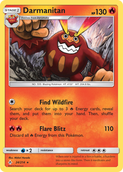 Darmanitan, Unbroken Bonds #24, Pokémon TCG card