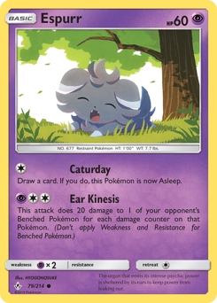 Espurr, Unbroken Bonds #79, Pokémon TCG card