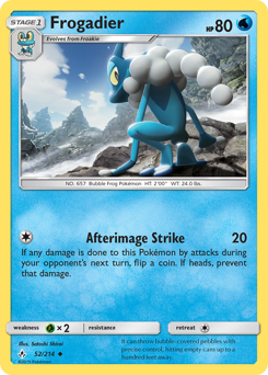 Frogadier, Unbroken Bonds #52, Pokémon TCG card