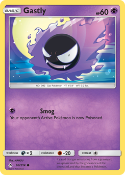 Gastly, Unbroken Bonds #68, Pokémon TCG card