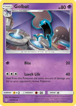 Golbat, Unbroken Bonds #65, Pokémon TCG card