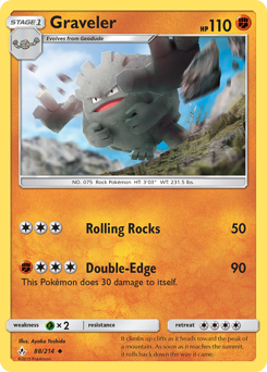 Graveler, Unbroken Bonds #88, Pokémon TCG card