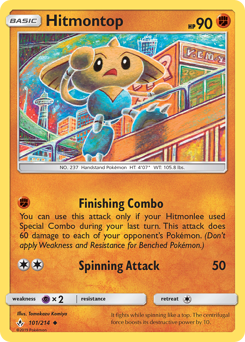 Hitmontop, Unbroken Bonds #101, Pokémon TCG card