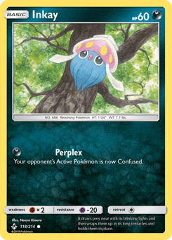 Inkay, Unbroken Bonds #118, Pokémon TCG card