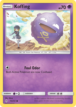 Koffing, Unbroken Bonds #73, Pokémon TCG card