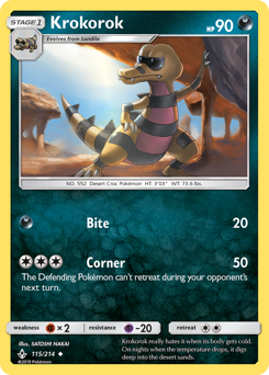 Krokorok, Unbroken Bonds #115, Pokémon TCG card