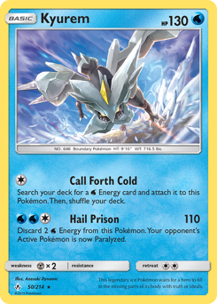 Kyurem, Unbroken Bonds #50, Pokémon TCG card