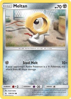 Meltan, Unbroken Bonds #128, Pokémon TCG card