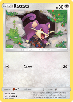 Rattata, Unbroken Bonds #143, Pokémon TCG card