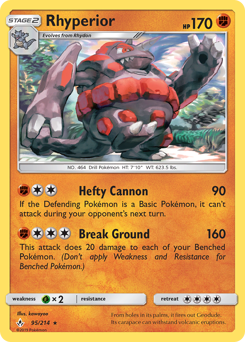 Rhyperior, Unbroken Bonds #95, Pokémon TCG card