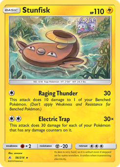 Stunfisk, Unbroken Bonds #56, Pokémon TCG card