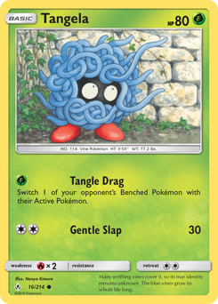 Tangela, Unbroken Bonds #16, Pokémon TCG card