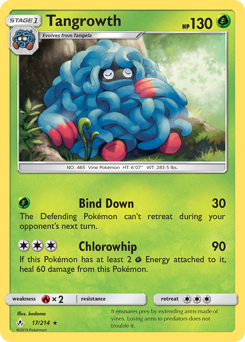 Tangrowth, Unbroken Bonds #17, Pokémon TCG card