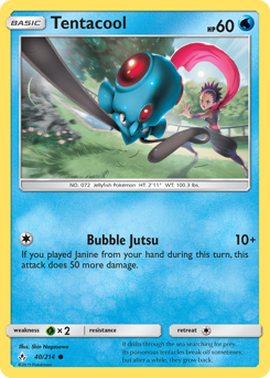 Tentacool, Unbroken Bonds #40, Pokémon TCG card