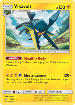 Vikavolt, Unbroken Bonds #59, Pokémon TCG card