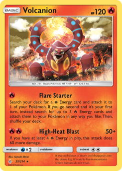 Volcanion, Unbroken Bonds #25, Pokémon TCG card