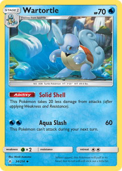 Wartortle, Unbroken Bonds #34, Pokémon TCG card