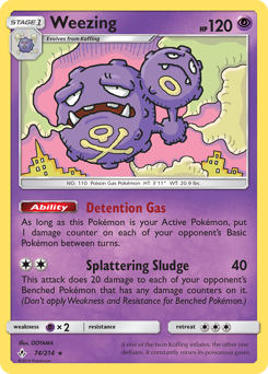 Weezing, Unbroken Bonds #74, Pokémon TCG card
