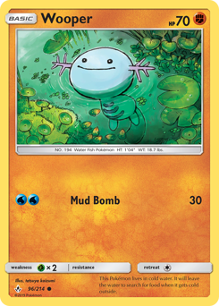Wooper, Unbroken Bonds #96, Pokémon TCG card