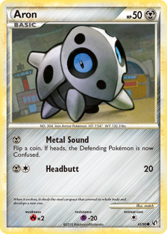 Aron, Undaunted #42, Pokémon TCG card