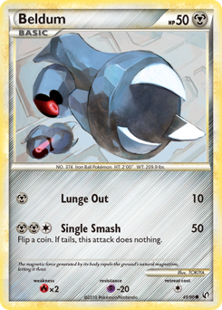 Beldum, Undaunted #43, Pokémon TCG card