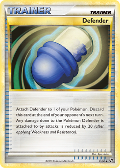 Defender, Undaunted #72, Pokémon TCG card
