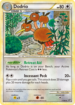 Dodrio, Undaunted #11, Pokémon TCG card