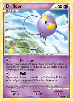 Drifloon, Undaunted #46, Pokémon TCG card