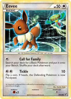 Eevee, Undaunted #48, Pokémon TCG card