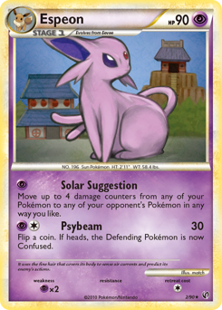 Espeon, Undaunted #2, Pokémon TCG card