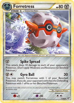 Forretress, Undaunted #13, Pokémon TCG card
