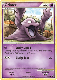Grimer, Undaunted #50, Pokémon TCG card