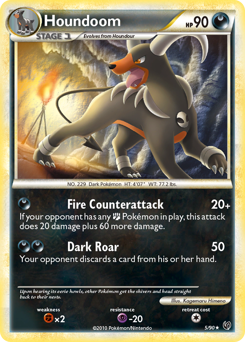 Houndoom, Undaunted #5, Pokémon TCG card