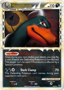 Houndoom, Undaunted #82, Pokémon TCG card