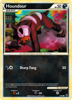 Houndour, Undaunted #53, Pokémon TCG card