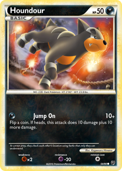 Houndour, Undaunted #54, Pokémon TCG card