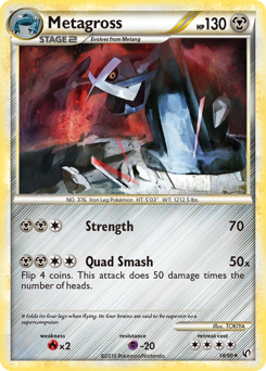 Metagross, Undaunted #18, Pokémon TCG card