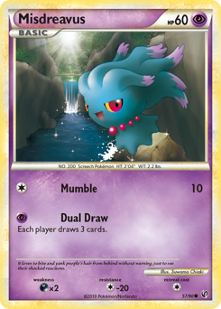 Misdreavus, Undaunted #57, Pokémon TCG card
