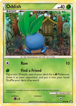 Oddish, Undaunted #60, Pokémon TCG card