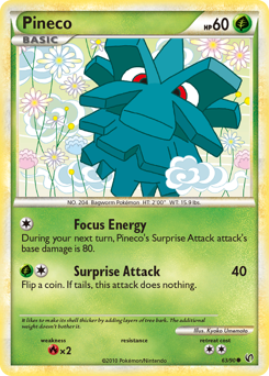 Pineco, Undaunted #63, Pokémon TCG card