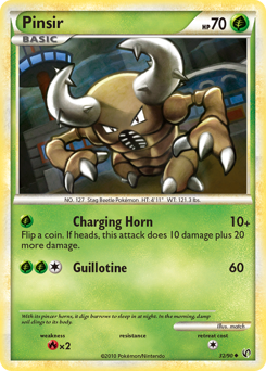 Pinsir, Undaunted #32, Pokémon TCG card