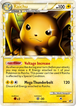 Raichu, Undaunted #83, Pokémon TCG card