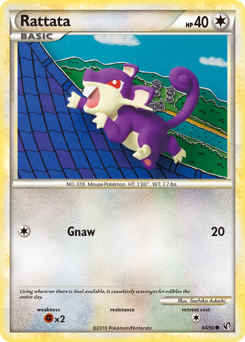 Rattata, Undaunted #64, Pokémon TCG card