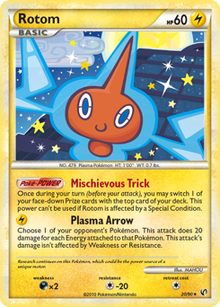 Rotom, Undaunted #20, Pokémon TCG card
