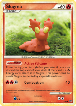 Slugma, Undaunted #67, Pokémon TCG card