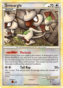 Smeargle, Undaunted #8, Pokémon TCG card