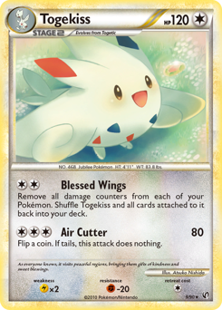 Togekiss, Undaunted #9, Pokémon TCG card
