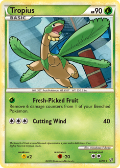 Tropius, Undaunted #22, Pokémon TCG card