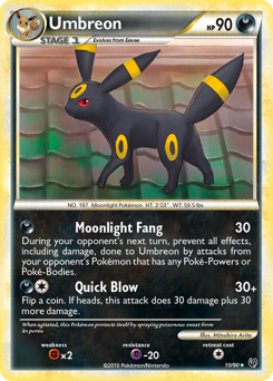 Umbreon, Undaunted #10, Pokémon TCG card