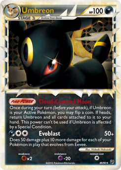 Umbreon, Undaunted #86, Pokémon TCG card